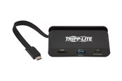 Dokkingstasjon - Tripp Lite USB C Adapter Converter 4K w/ HDMI Gigabit Ethernet USB-A Hub & PD Charging Thunderbolt 3 Compatible w/ Storage Cable - docking station - USB-C 3.1 - HDMI - U444-T6N-H4UBC