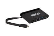 Dokkingstasjon - Tripp Lite USB C Docking Station Adapter Converter 4K w/ HDMI Gigabit Ethernet USB-A Hub & PD Charging Thunderbolt 3 Compatible - docking station - USB-C 3.1 - HDMI - GigE - U444-T6N-H4GUBC