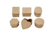 Arts & Crafts - Tilbehør - Creativ Company Storage boxes Papier maché Small 6pcs. - 268003