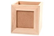 Arkivering & Oppbevaring - Creativ Company Wooden pencil box with photo frame - 57455