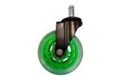 Gamingstol - LC Power - caster - green transparent (pack of 5) - LC-CASTERS-7BG-SPEED