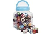 Tape & Lim - Creativ Company Tape with Print in Pot 90pcs. - 24613