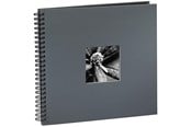 Fotoalbum & Arkivering - Hama "Fine Art" Spiral Album 36 x 32 cm 50 Black Pages grey - 00094874