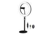 Streamingutstyr - LogiLink Smartphone ring light tripod with remote shutter height adjust. Ø 25 cm - AA0152