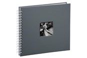 Fotoalbum & Arkivering - Hama "Fine Art" Spiral Album 28 x 24 cm 50 White Pages grey - 2112