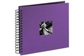 Fotoalbum & Arkivering - Hama "Fine Art" Spiral Album 28 x 24 cm 50 Black Pages purple - 94876