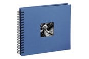 Fotoalbum & Arkivering - Hama "Fine Art" Spiral Album 36 x 32 cm 50 Black Pages azure - 10611