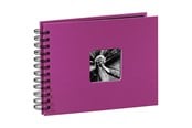 Fotoalbum & Arkivering - Hama "Fine Art" Spiral Album 24 x 17 cm 50 Black Pages pink - 113674