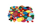 Hobbyartikler - Creativ Company Foam Shapes Glitter Circles 150pcs. - 790220