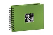 Fotoalbum & Arkivering - Hama "Fine Art" Spiral Album 24 x 17 cm 50 Black Pages apple green - 94880