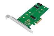 Kontroller - LogiLink Dual M.2 PCIe adapter for SATA and PCIe SATA SSD - PC0083