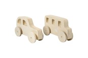 Treleker - Creativ Company Wooden Cars 2pcs. - 59223