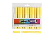 Skrive- & Tegneverktøy - Creativ Company Lemon yellow Jumbo markers 12pcs. - 37337