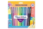 Skrive- & Tegneverktøy - Paper Mate Flair Felt Tip Pens | Medium Point (0.7 mm) | Assorted Tropical Vacation Colours | 12 Count - 1951029