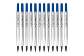 Skrive- & Tegneverktøy - Parker Rollerball Pen Refills | Fine Point | Blue QUINK Ink | 12 Count - 1950279