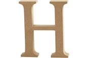 Arts & Crafts - Tilbehør - Creativ Company Letter H MDF 8cm 1pc. - 56367