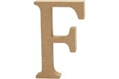 Arts & Crafts - Tilbehør - Creativ Company Letter F MDF 8cm 1pc. - 56365