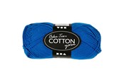 Garn & Tilbehør - Creativ Company Cotton yarn Cobalt blue 50gr 170m - 431270