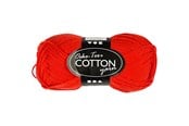 Garn & Tilbehør - Creativ Company Cotton yarn Red 50gr 170m - 431080