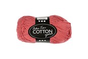 Garn & Tilbehør - Creativ Company Cotton yarn Terracotta 50gr 170m - 431130