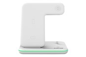 Mobil - Adaptere og ladere - Canyon WS-302 wireless charging stand - 3-in-1 - Lightning/Micro-USB Type B - 15 Watt - White - CNS-WCS302W