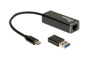 Nettverksadapter - Inter-Tech IT-732 USB Type C LAN Adapter - 88885593