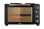 Mikrobølgeovn - Unold 68885 All in One - electric oven with hot plates - black - 68885