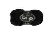 Garn & Tilbehør - Creativ Company Cotton yarn Black 50gr 170m - 431310