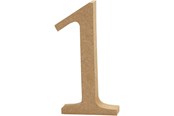 Arts & Crafts - Tilbehør - Creativ Company Number 1 MDF 13cm 1pc. - 56339