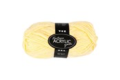 Garn & Tilbehør - Creativ Company Acrylic yarn Light yellow 50gr 80m - 421804