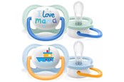 Babyutstyr - Philips Avent SCF080/01 Ultra Air Pacifier 2-pack assorted colors - SCF080/01