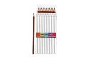 Skrive- & Tegneverktøy - Creativ Company Triangular colored pencils - Brown 12pcs. - 38580