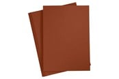 Papir, Fotopapir & Etiketter - Creativ Company Colored Cardboard Coffee Brown A4 20 Sheets - 21125