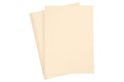 Papir, Fotopapir & Etiketter - Creativ Company Colored Cardboard Sand color A4 20 sheets - 21128