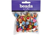 Kreative leker - Creativ Company Beads Rainbow Multi Mix - 699841