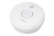 Smarthus - LogiLink Smoke detector with replaceable zinc carbon battery 1 year battery - SC0015