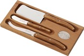 Kjøkkenredskaper - Jean Dubost Laguiole Cheese Set (Olive Wood) - JL0032525BV1051