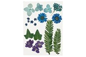 Arts & Crafts - Tilbehør - Creativ Company Dried Flowers and Leaves Blue 19 pcs. - 504472