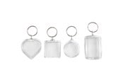 Arts & Crafts - Tilbehør - Creativ Company Keychain Shapes 4pcs. - 512730