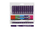 Hobbyartikler - Creativ Company Purple Jumbo pens 12pcs. - 37332