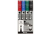 Hobbyartikler - Creativ Company Glass and Porcelain Markers Colour 4pcs. - 31336