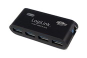 USB-hub - LogiLink USB 3.0 hub 4-port black USB-hub - 4 porter - Svart - UA0170