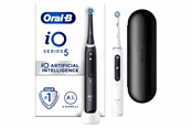 Elektrisk tannbørste - Oral-B Elektrisk tannbørste iO5, Duo svart og hvit - 4210201414841