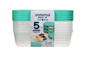 Kjøkkentilbehør - Sistema Meal Prep 5 stk., 1,9L - 59175