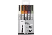 Skrive- & Tegneverktøy - Creativ Company Chalk Markers Pastels 5pcs. - 37386