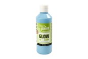 Hobbyartikler - Creativ Company Glow in the dark paint - Light blue 250ml - 34930