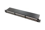 Tilbehør - LogiLink Cat.6 Patch Panel 24 ports shielded 19 inch rack mount black PrimeLine - NP0048