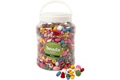 Kreative leker - Creativ Company Wooden Beads in Storage Bucket - 68476