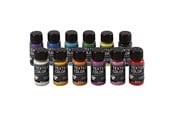 Hobbyartikler - Creativ Company Opaque textile paint - Set of 12 colors 50ml - 34199