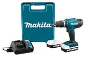 Skru/Bormaskin - Makita HP488DWAE drill/driver 18 V 2 x 2 Ah batteries - HP488DWAE